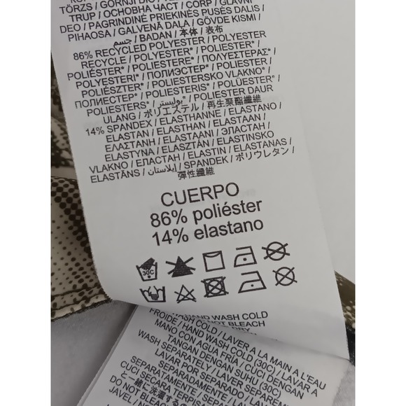 Hurley Phantom Board Shorts Tropical Leaf Print Khaki Tan Men's Size 36 - Picture 8 of 9